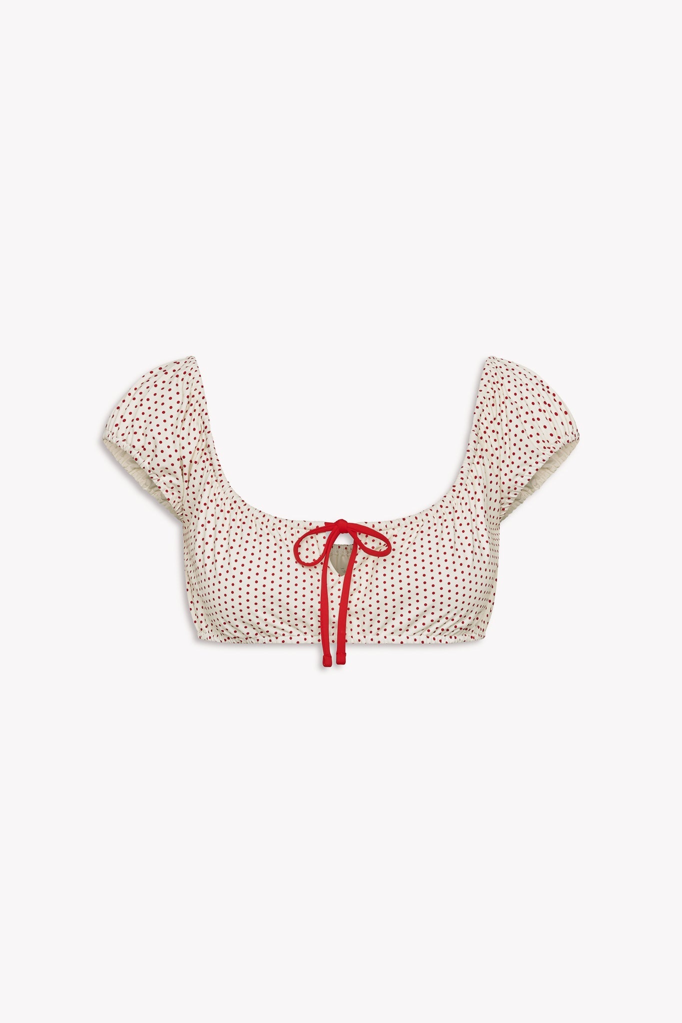 Frankies Bikinis sale x BELLA HADID Angel Bikini Top - Strawberry Polka Dot