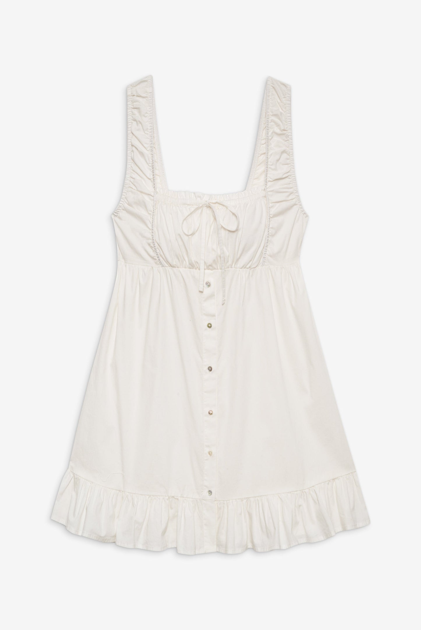 Frankies Bikinis sale Marilyn Babydoll Dress - White
