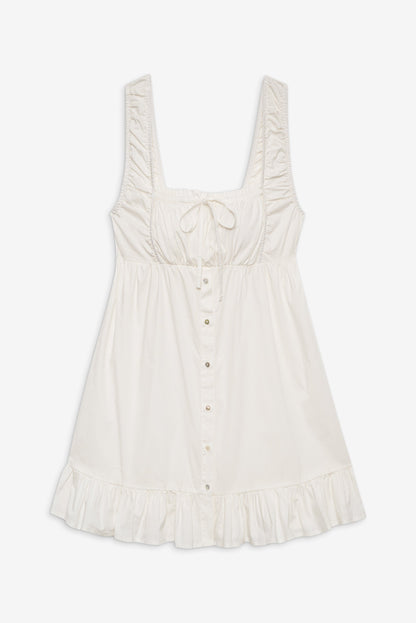 Frankies Bikinis sale Marilyn Babydoll Dress - White