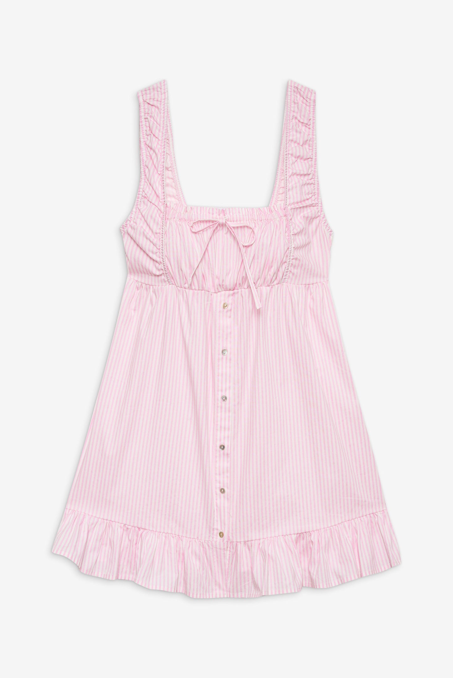Frankies Bikinis sale Marilyn Babydoll Dress - Pink Stripe