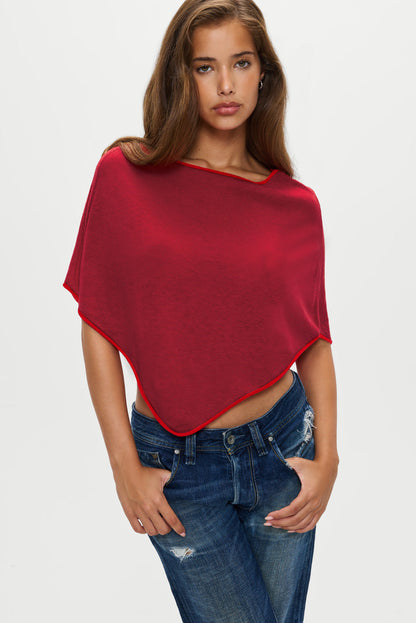 Frankies Bikinis sale|collections Scout Knit Poncho - Mulberry