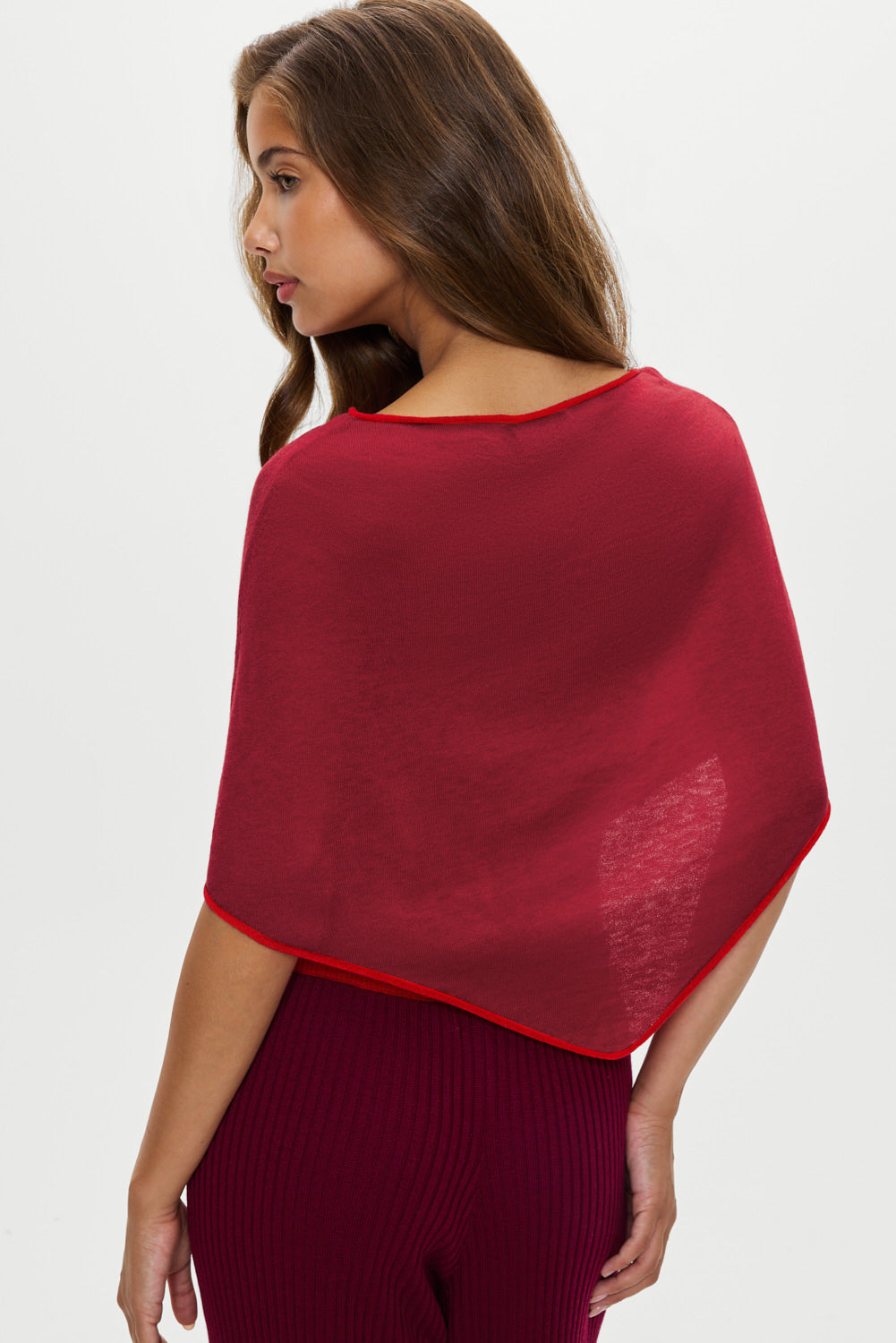 Frankies Bikinis sale|collections Scout Knit Poncho - Mulberry