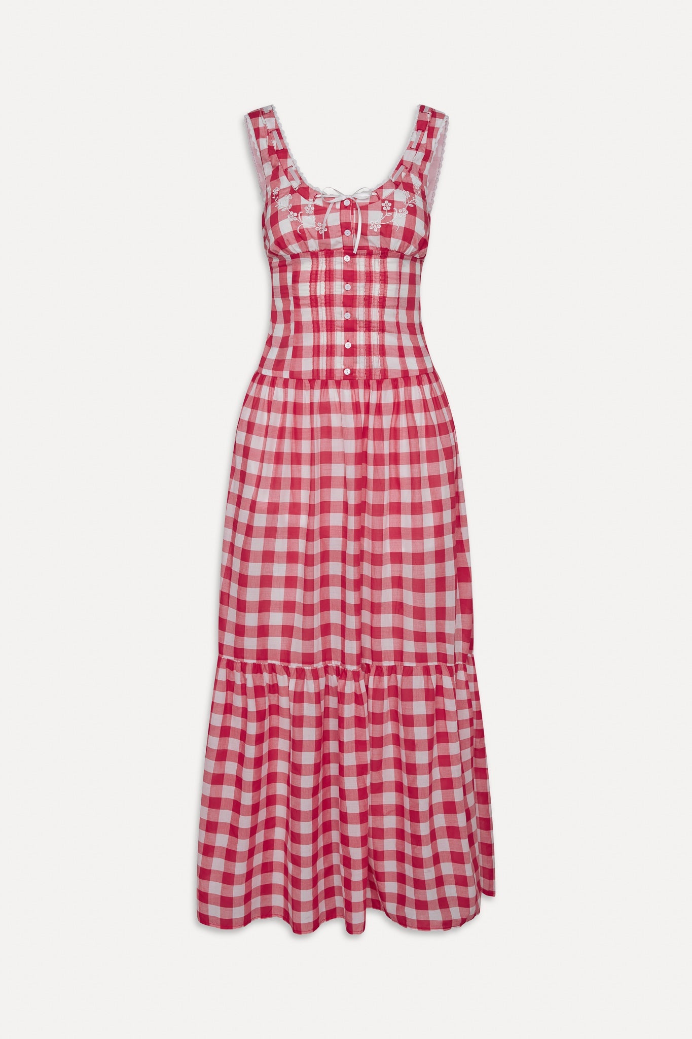 Frankies Bikinis sale x BELLA HADID Southern Belle Midi Dress - Malibu Picnic