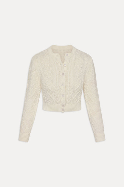 Frankies Bikinis sale Marley Button Up Knit Cardigan - Honeymoon