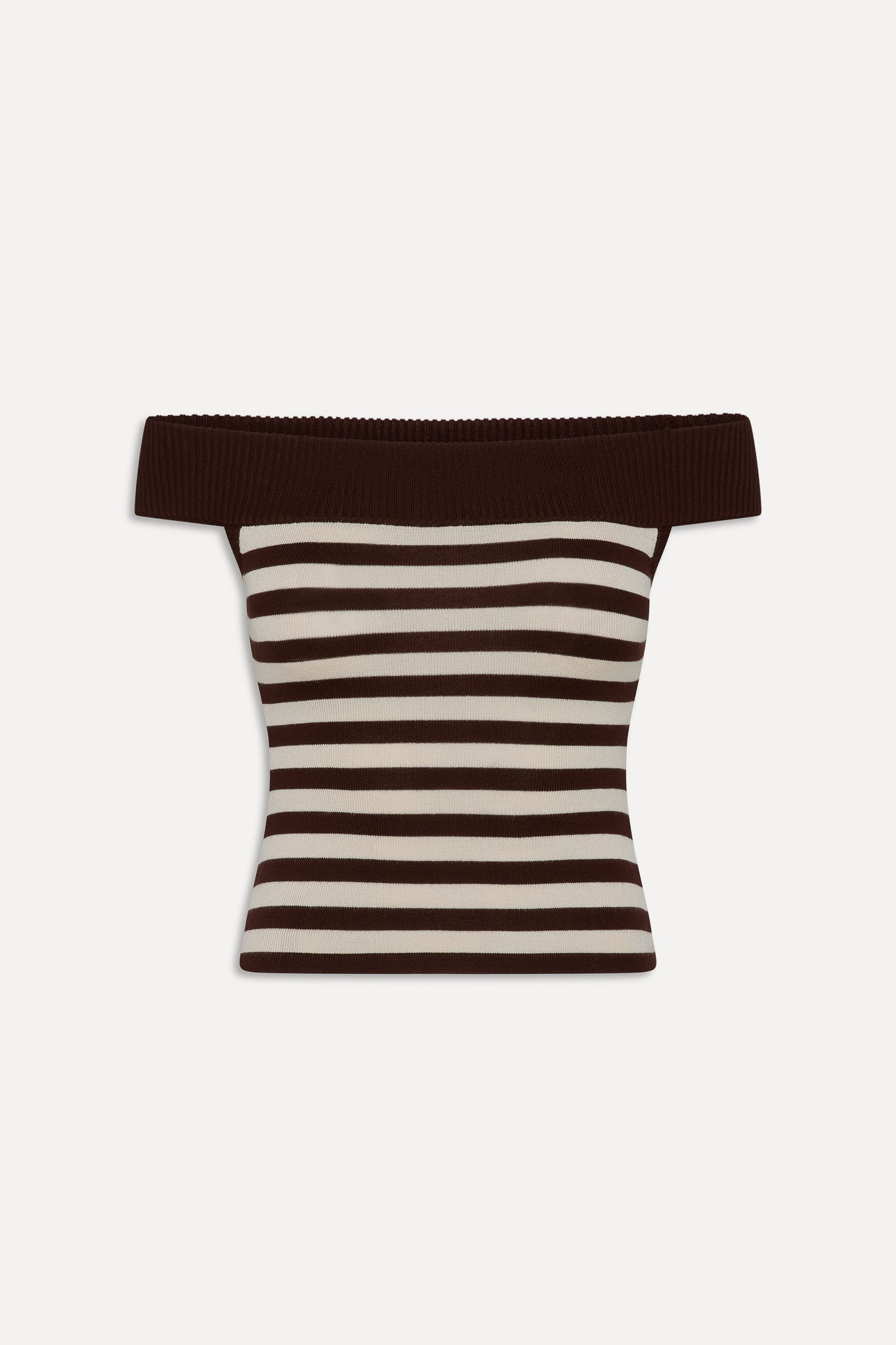 Frankies Bikinis sale x BELLA HADID Tucker Knit Top - Cowboy Stripe