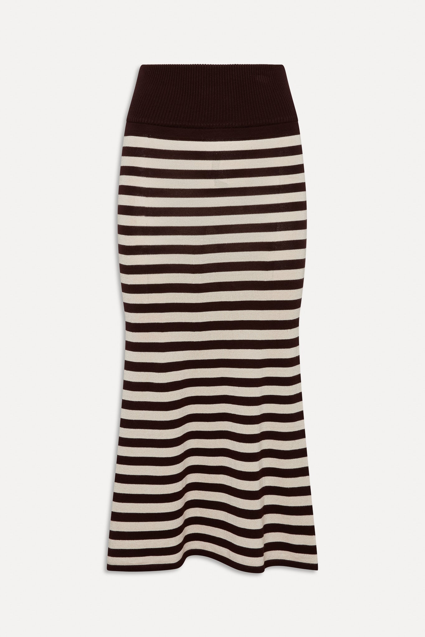 Frankies Bikinis sale x BELLA HADID Tucker Knit Midi Skirt - Cowboy Stripe