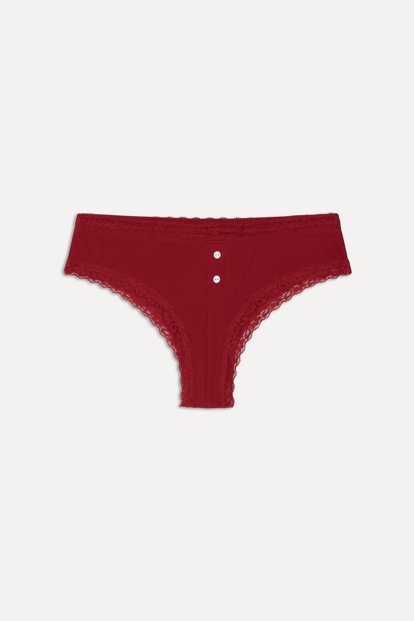 Frankies Bikinis sale x BELLA HADID Bluebell Cotton Brief - Cardinal