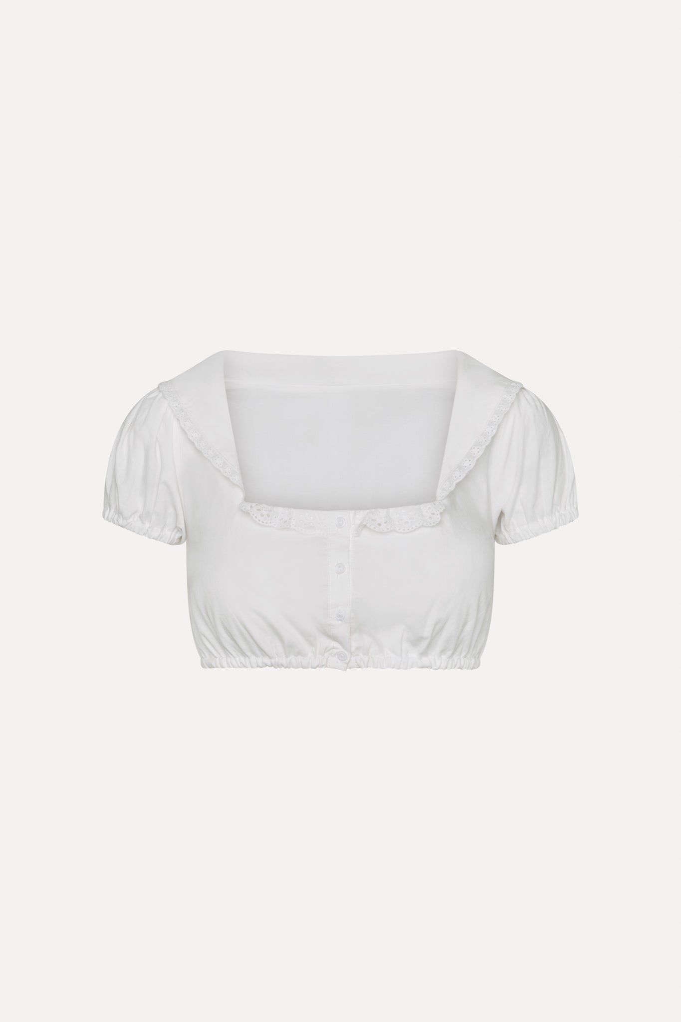 Frankies Bikinis sale x BELLA HADID Little Miss Top - White
