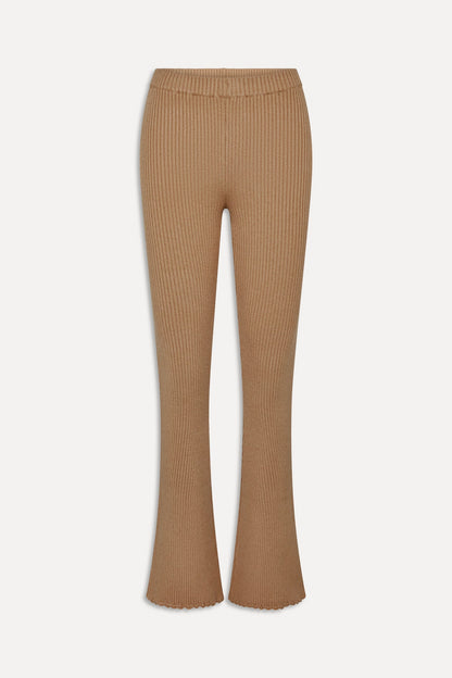 Frankies Bikinis sale x BELLA HADID Texas Knit Pants - Caramel