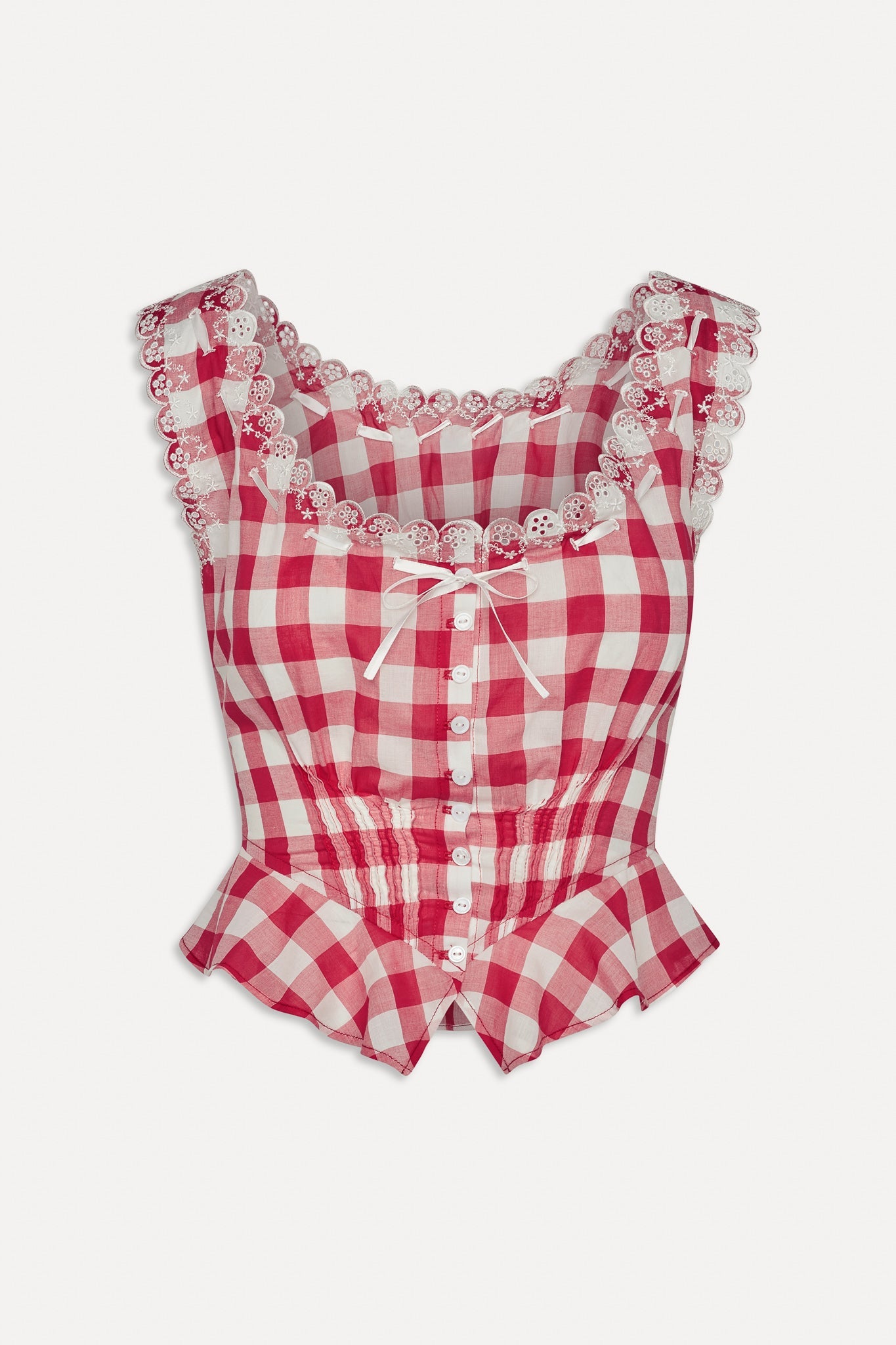 Frankies Bikinis sale x BELLA HADID Fleetwood Top - Malibu Picnic