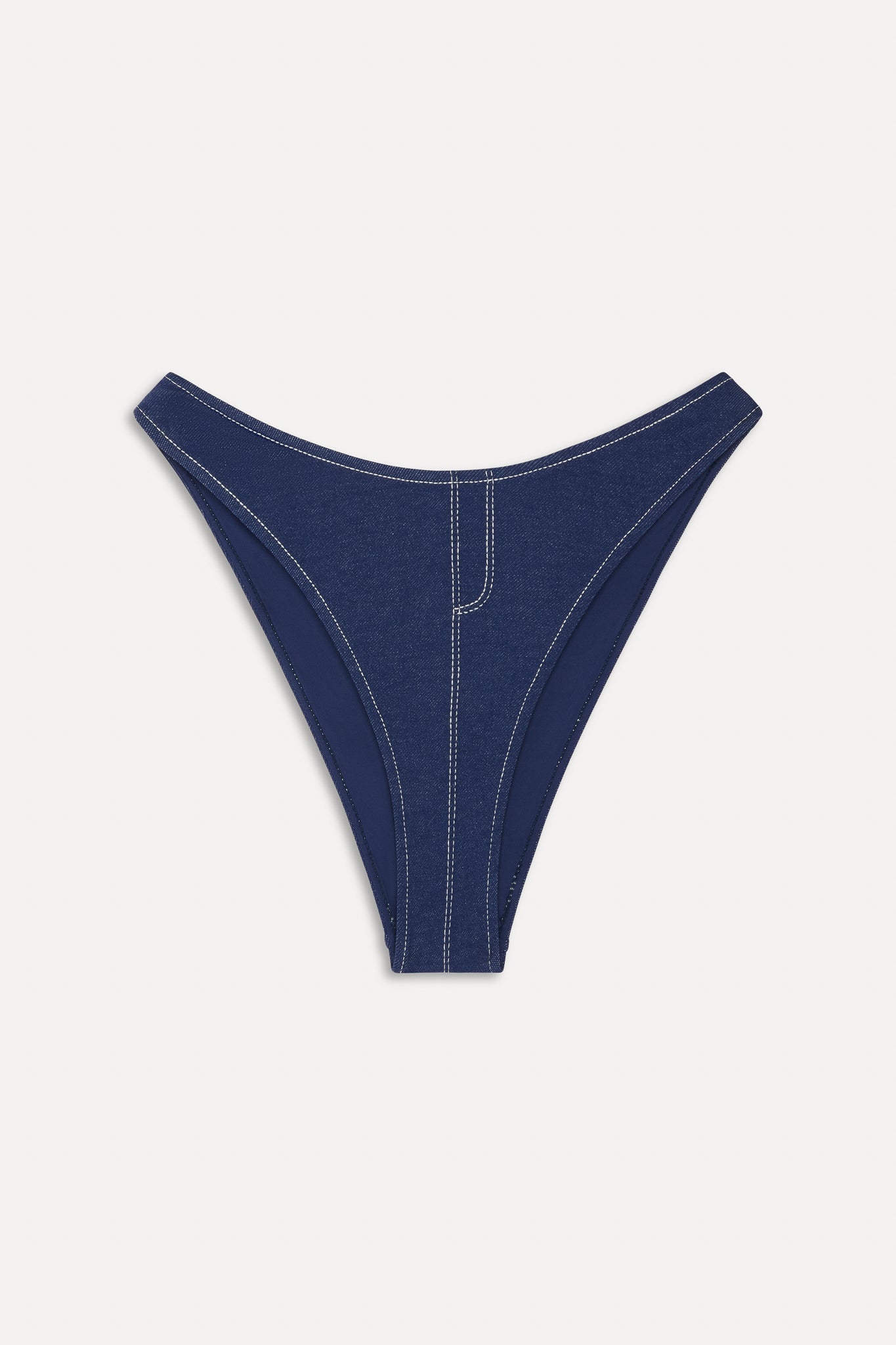 Frankies Bikinis sale x BELLA HADID Blue Bikini Bottom - Summer Denim