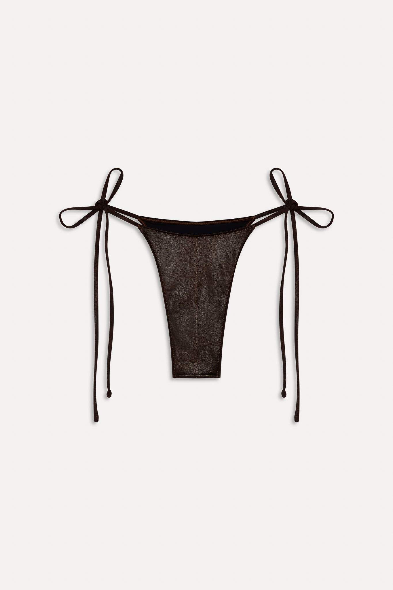 Frankies Bikinis sale x BELLA HADID Divine Skimpy Bikini Bottom - Cocoa