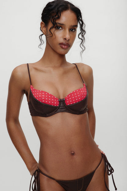 Frankies Bikinis sale x BELLA HADID Montana Underwire Bikini Top - Lovebug
