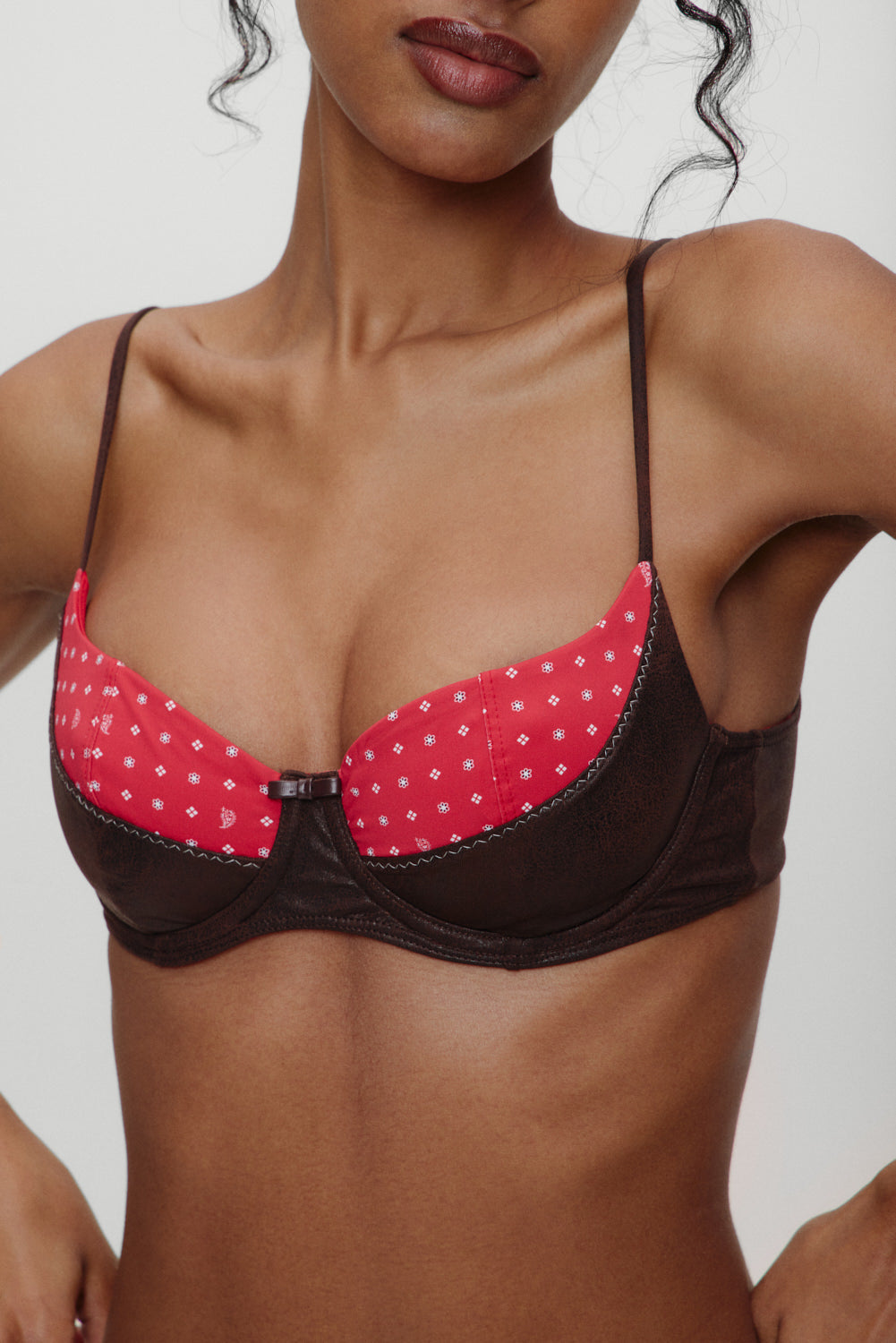 Frankies Bikinis sale x BELLA HADID Montana Underwire Bikini Top - Lovebug