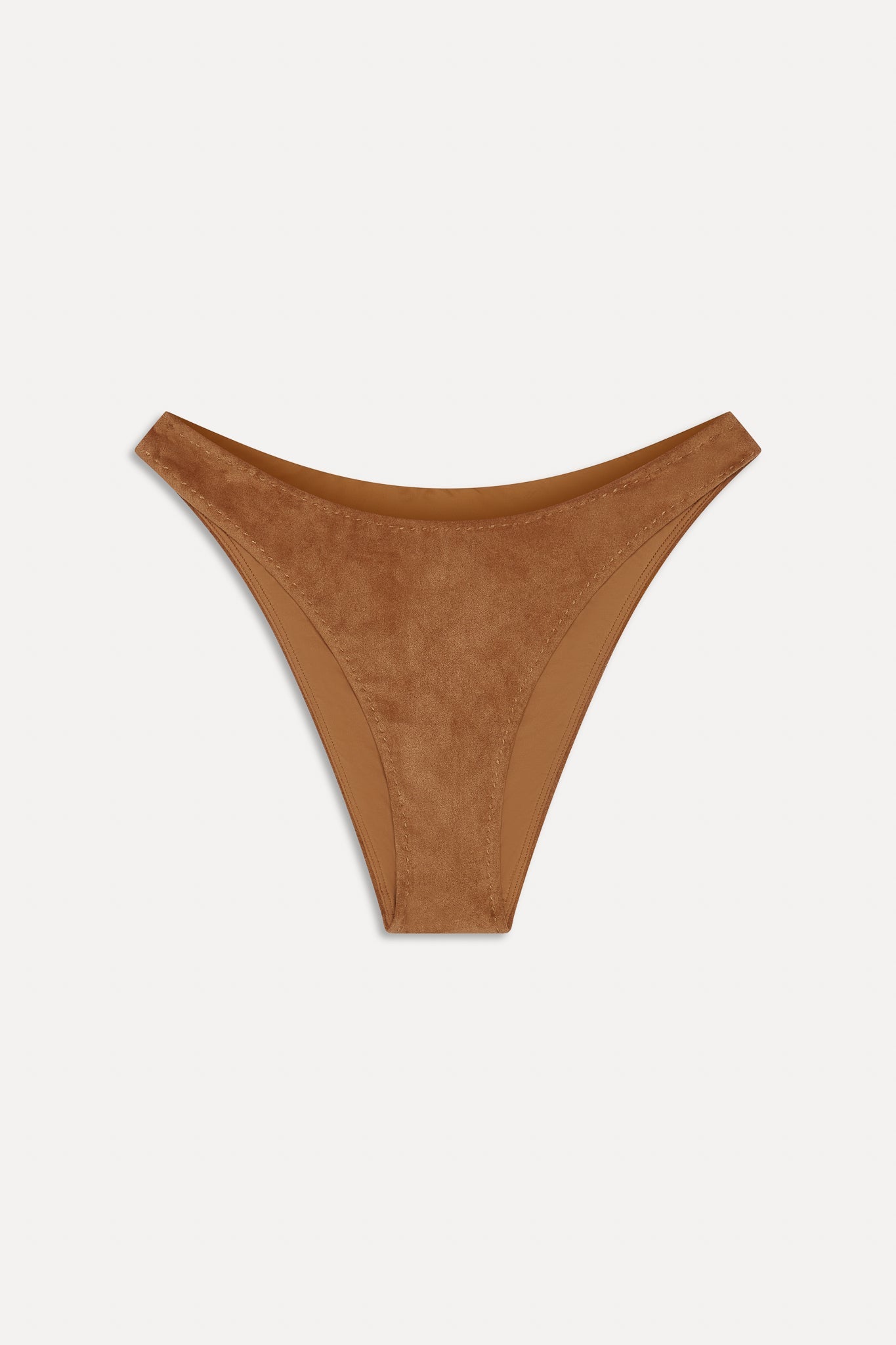 Frankies Bikinis sale x BELLA HADID Dove Suede Bikini Bottom - Sunkissed Suede