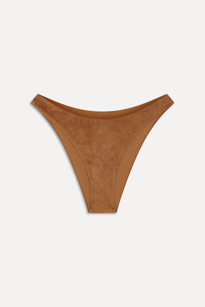 Frankies Bikinis sale x BELLA HADID Dove Suede Bikini Bottom - Sunkissed Suede