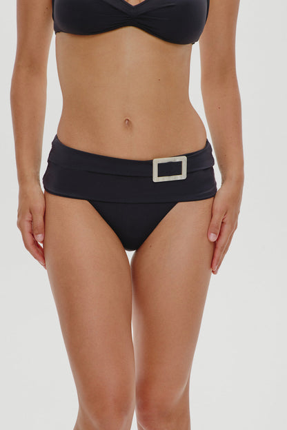 Frankies Bikinis sale x BELLA HADID Maverick Micro Swim Skirt - Black