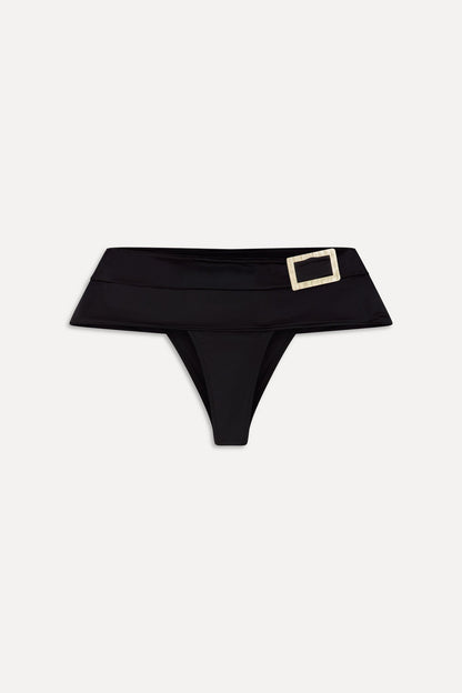Frankies Bikinis sale x BELLA HADID Maverick Micro Swim Skirt - Black