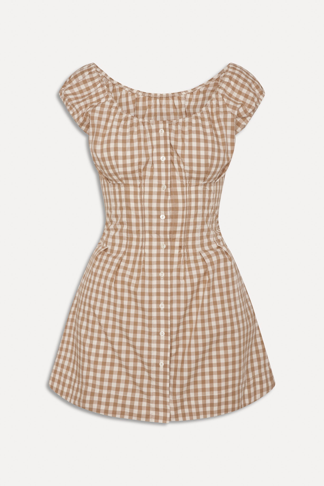 Frankies Bikinis sale x BELLA HADID Mustang Mini Dress - Rodeo Gingham