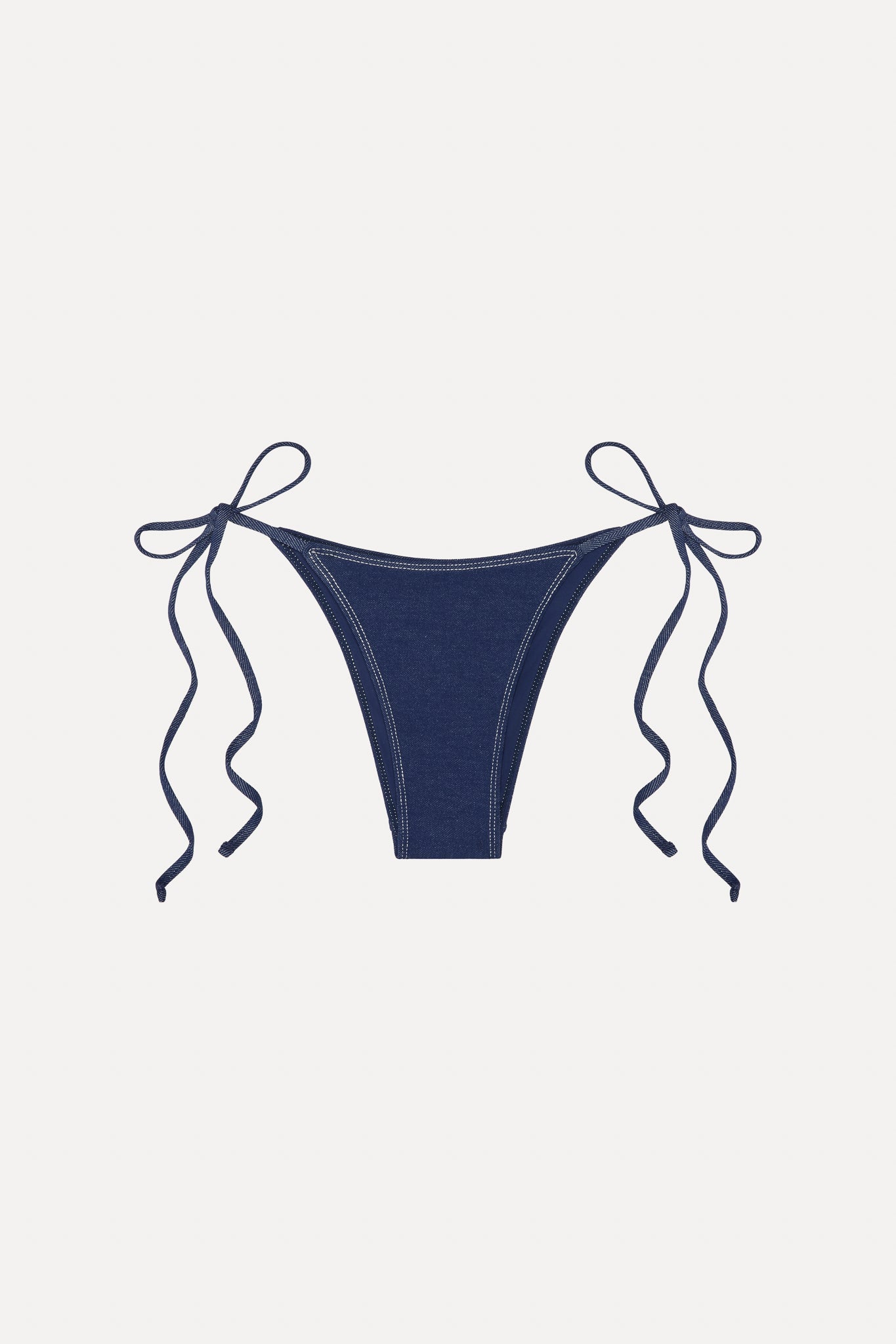 Frankies Bikinis sale x BELLA HADID Mackenzie String Bikini Bottom - Summer Denim