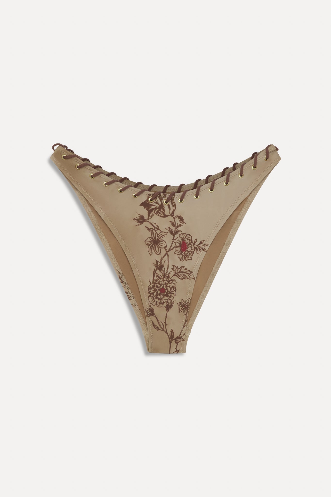 Frankies Bikinis sale x BELLA HADID Dove Bikini Bottom - Desert Rose