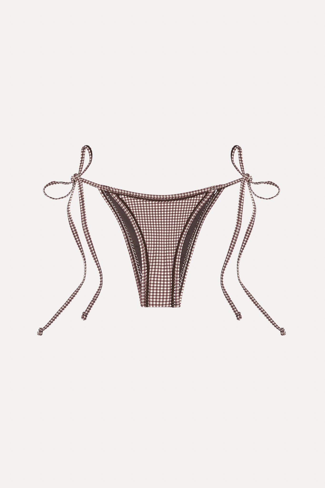 Frankies Bikinis sale x BELLA HADID Mackenzie String Bikini Bottom - Dream Gingham