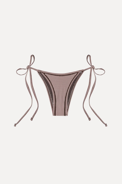 Frankies Bikinis sale x BELLA HADID Mackenzie String Bikini Bottom - Dream Gingham
