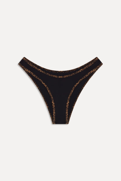 Frankies Bikinis sale x BELLA HADID Dove Bikini Bottom - Lucky Leopard