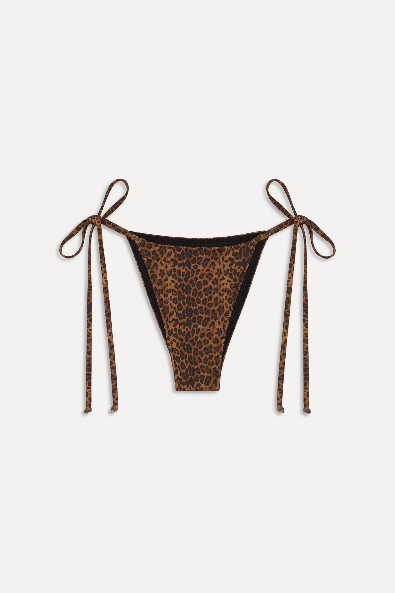 Frankies Bikinis sale x BELLA HADID Mackenzie String Bikini Bottom - Lucky Leopard