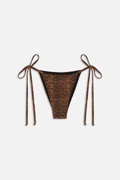 Frankies Bikinis sale x BELLA HADID Mackenzie String Bikini Bottom - Lucky Leopard