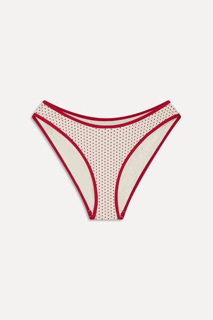Frankies Bikinis sale x BELLA HADID Catalina Bikini Bottom - Strawberry Polka Dot