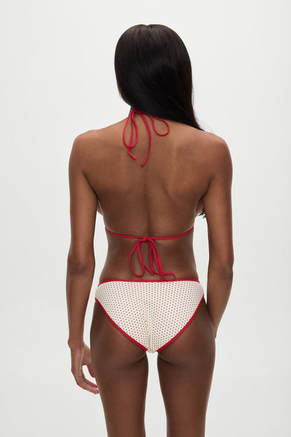 Frankies Bikinis sale x BELLA HADID Catalina Bikini Bottom - Strawberry Polka Dot