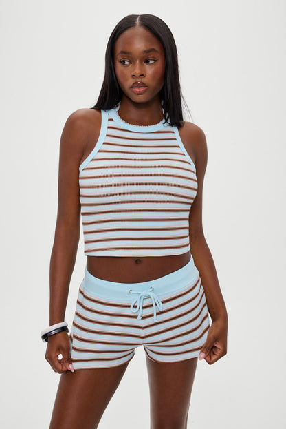 Frankies Bikinis new|clothing|collections Emma Striped Tank Top - Verona Stripe