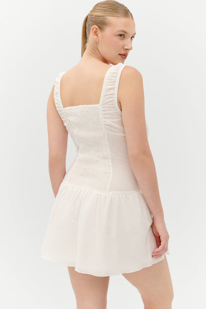 Frankies Bikinis clothing|new Christa Ruffle Mini Dress - Sunrose