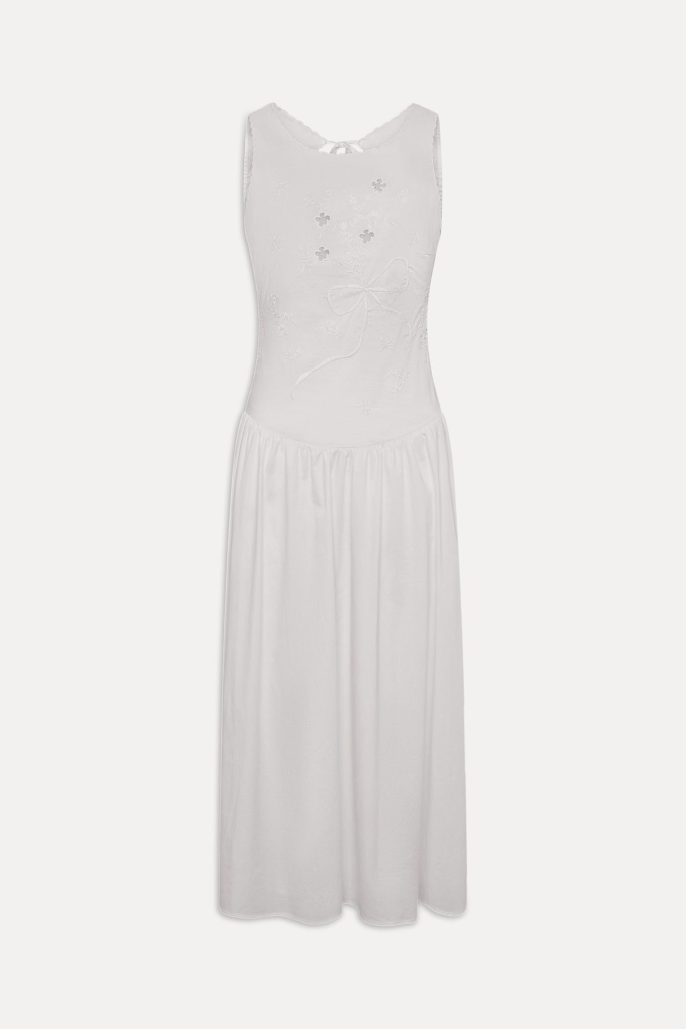 Frankies Bikinis clothing|collections Soleil Backless Embroidered Midi Dress - Sleepy Angel