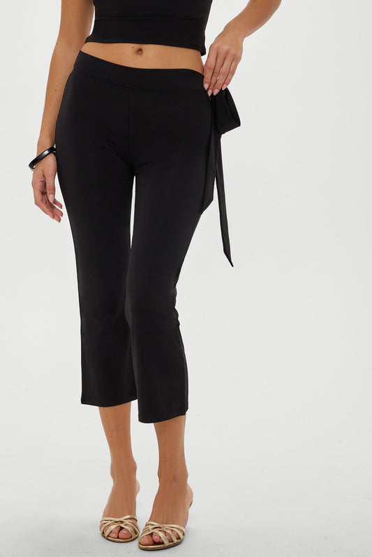 Frankies Bikinis clothing|collections Jay Capri Pants - Black