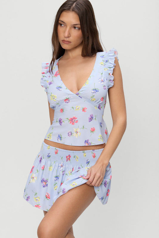 Frankies Bikinis clothing|collections Clover Blouse - Fresh Florals