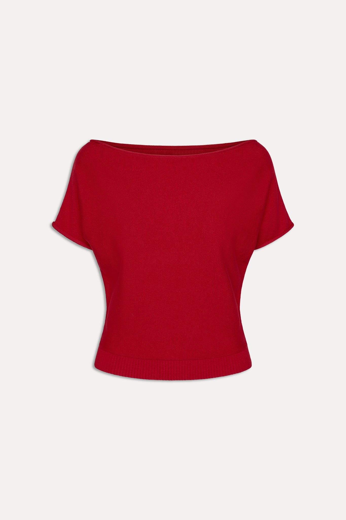 Frankies Bikinis clothing Montecito Boat Neck Knit Shirt - Heartstrings