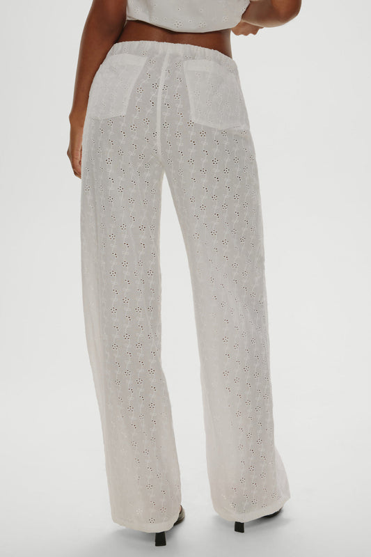 Frankies Bikinis clothing Princess Eyelet Pants - Daisy Eyelet