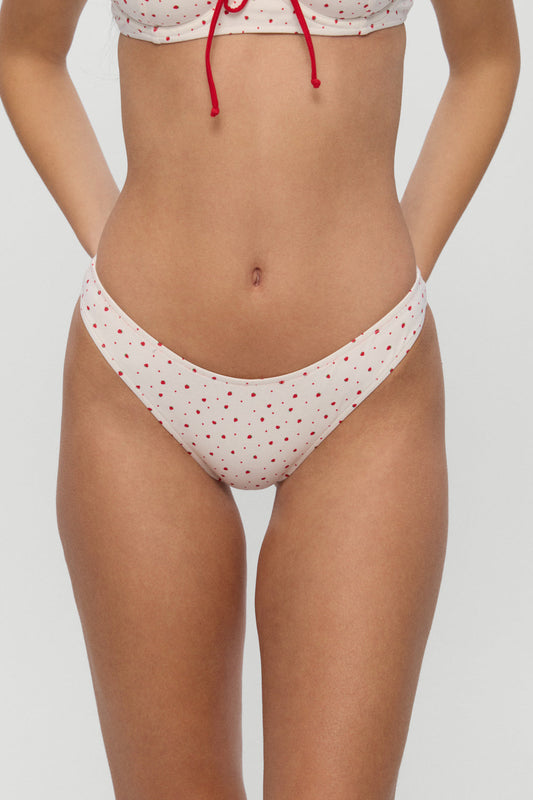 Frankies Bikinis collections|swimwear Dove Bikini Bottom - Tiny Berry