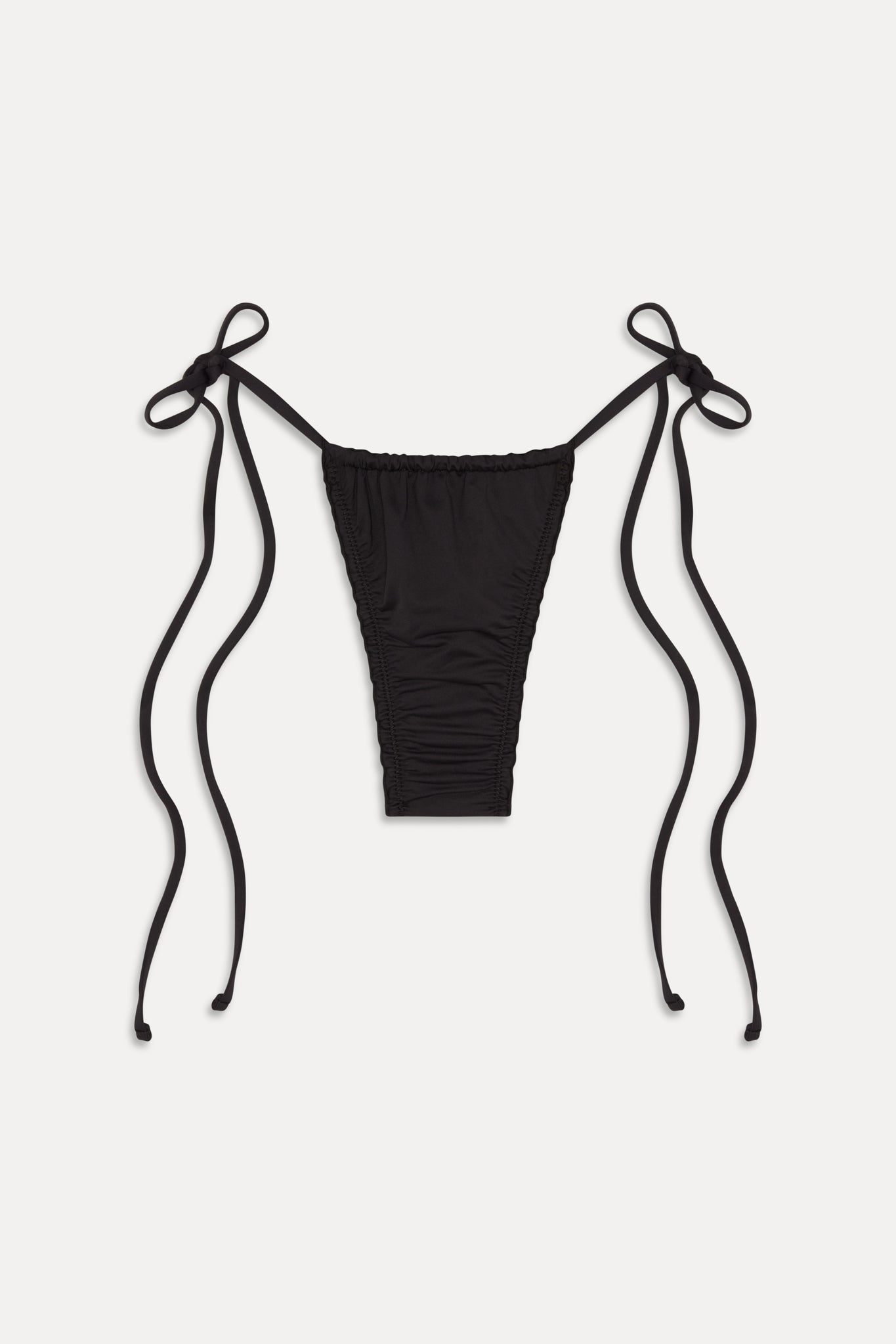 Frankies Bikinis collections|new|swimwear Tidal Micro String Bikini Bottom - Black