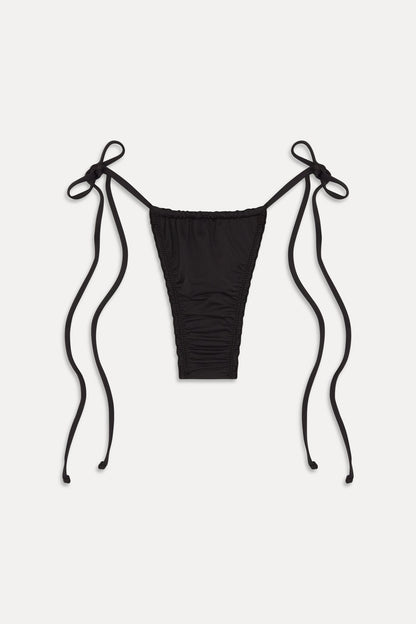 Frankies Bikinis collections|new|swimwear Tidal Micro String Bikini Bottom - Black