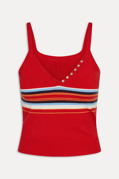 Frankies Bikinis collections|sale Graham Knit Tank - Ember Stripe