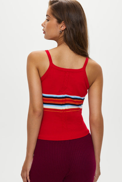 Frankies Bikinis collections|sale Graham Knit Tank - Ember Stripe