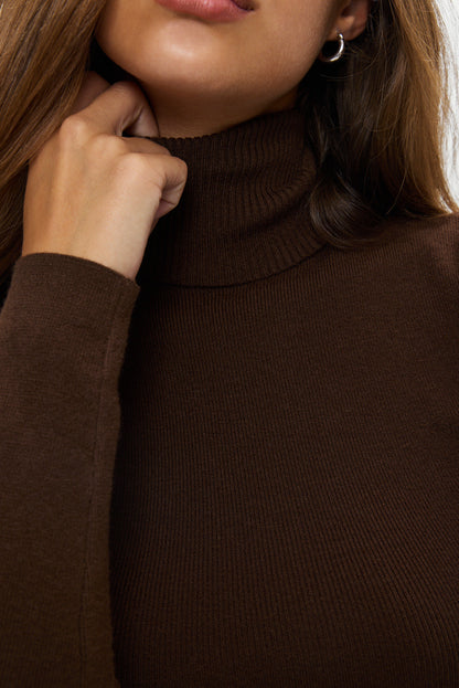 Frankies Bikinis collections|sale Tucker Knit Turtleneck Sweater - Amber