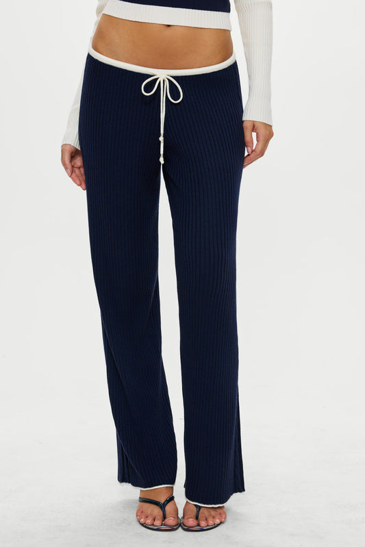 Frankies Bikinis collections|sale Lochlin Knit Pants - Deep Sea