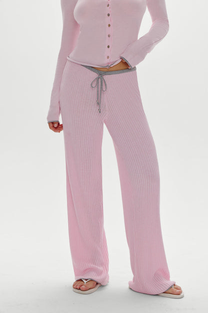 Frankies Bikinis collections|sale Lochlin Knit Pants - Rosette