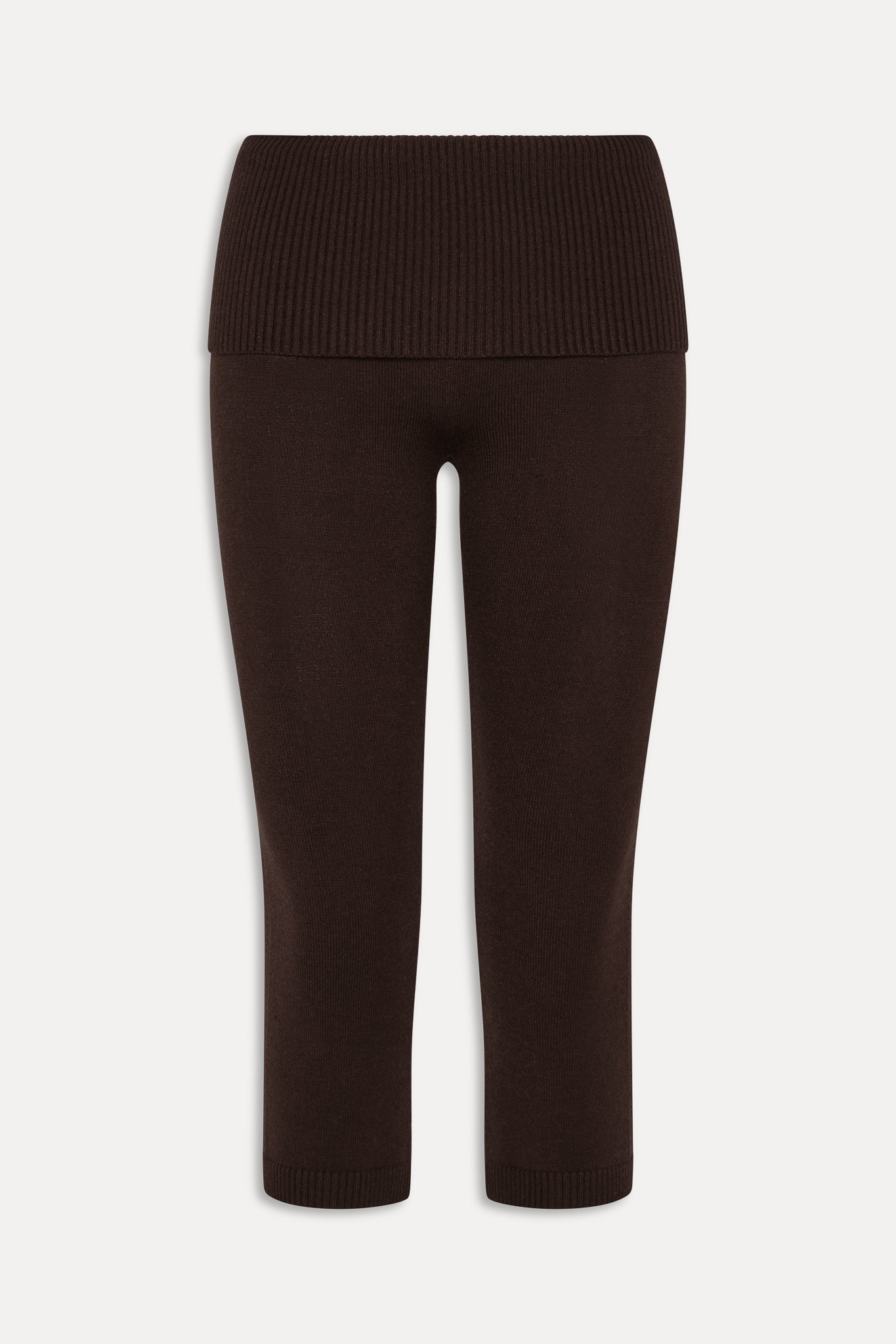 Frankies Bikinis sale Milo Knit Capri Pants - Chocolate Brown