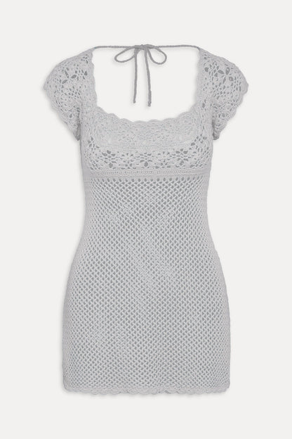 Frankies Bikinis sale Eloise Crochet Mini Dress - Angel's Meadow