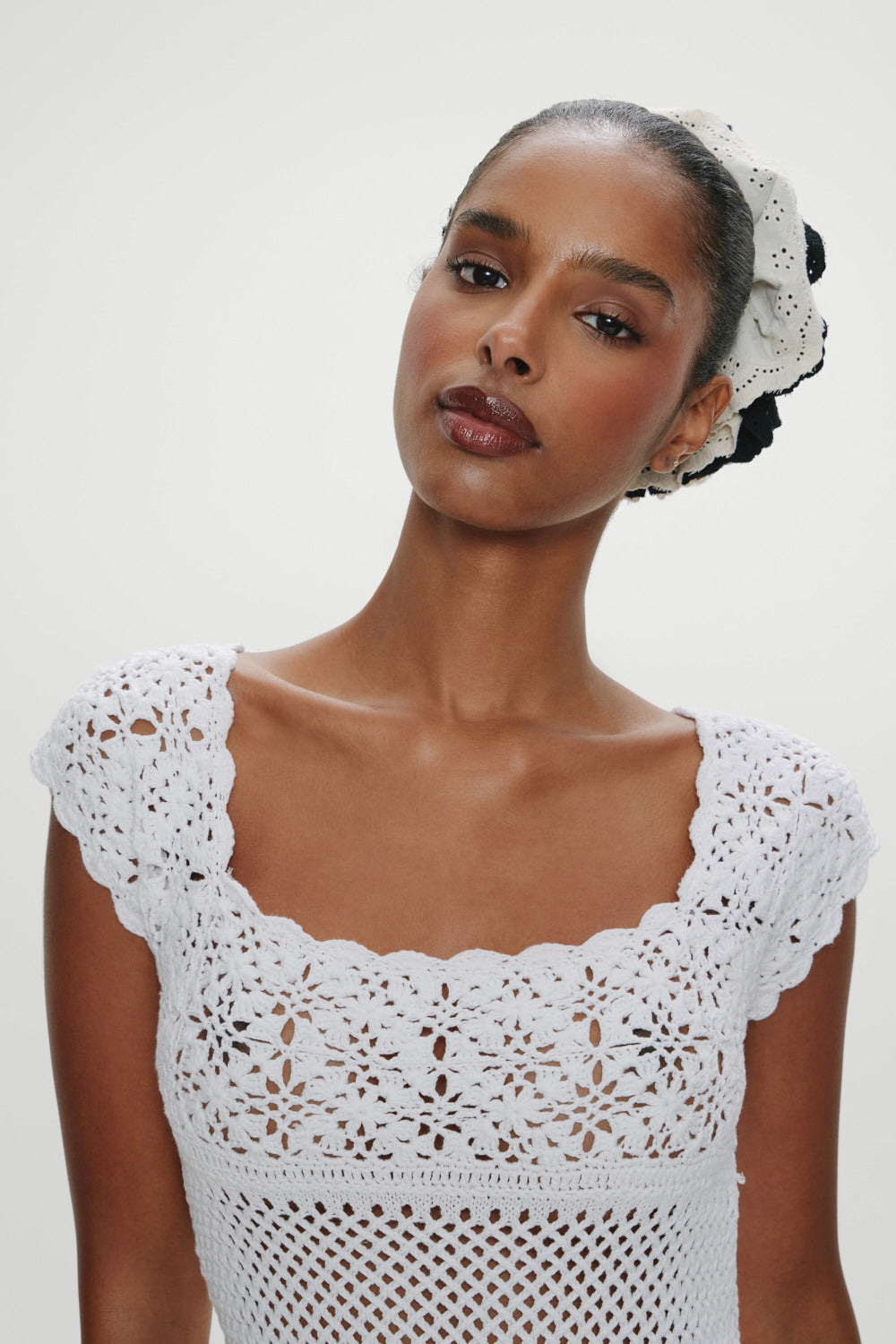 Frankies Bikinis sale Eloise Crochet Mini Dress - Angel's Meadow